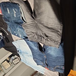 4 pairs men's jeans shorts